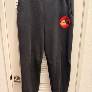 Disney Mickey Mouse Black Sweatpants